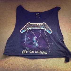Metallica crop top